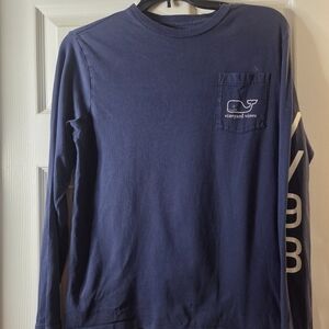 Vineyard Vines Boys Long-Sleeve Whale Flag Tee